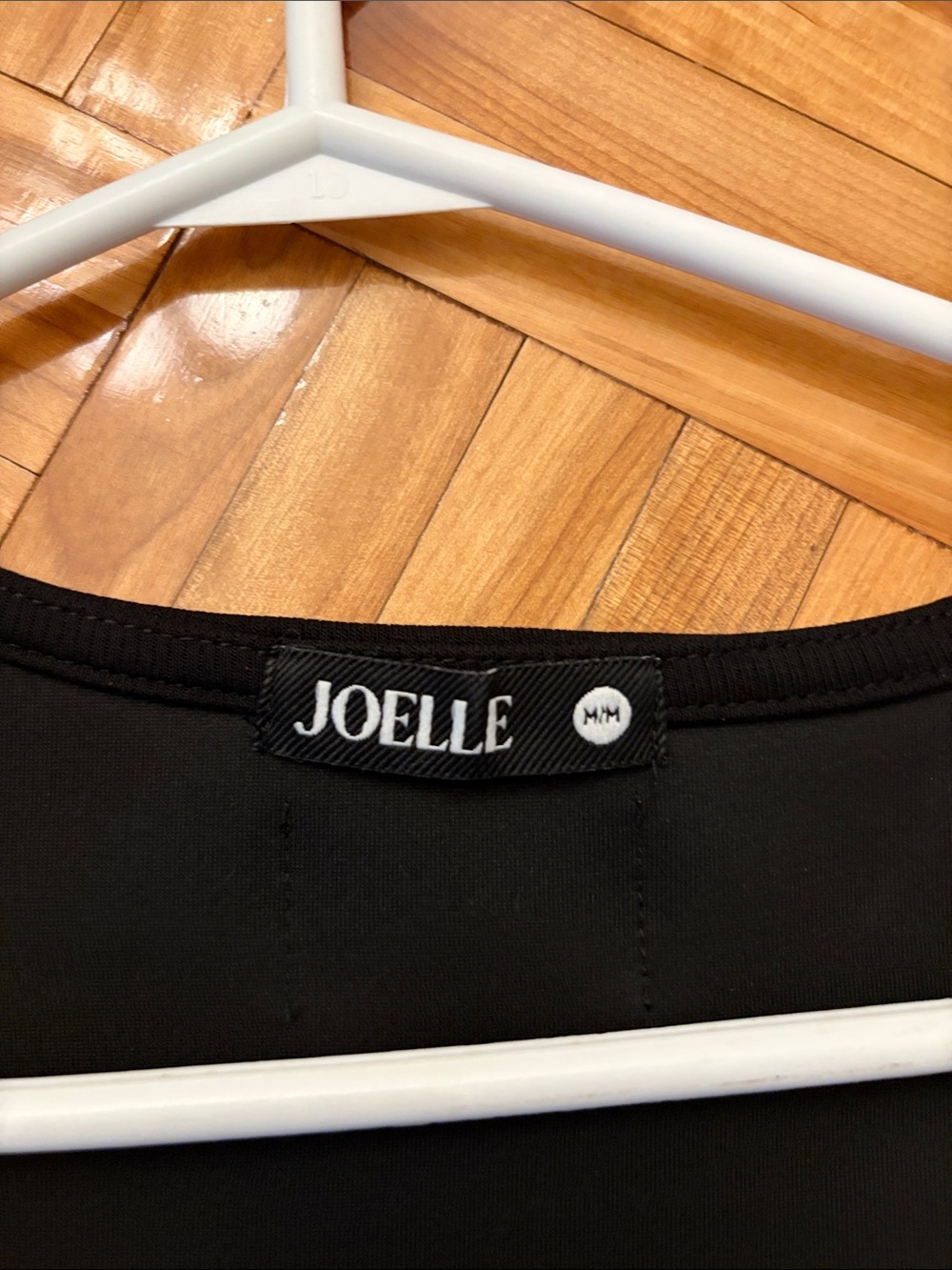 Black Zip-Front Tank Camisole joelle médium - Picture 2 of 3
